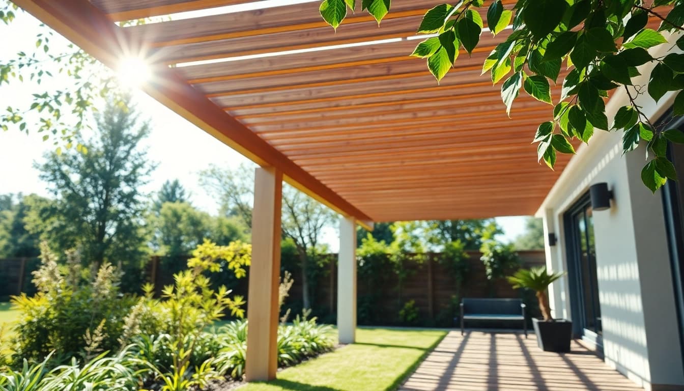 Hier klicken und informieren ueber stilvolle Terrassenueberdachungen im ungarischen Garten.