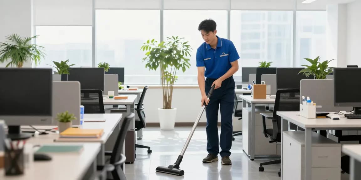 Expert office cleaning scene showcasing professional service in unterhaltsreinigung bern