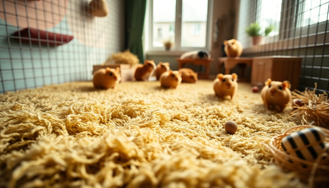 Nagermatte als natürlicher Untergrund für kleine Tiere im Käfig mit lebhaften Farben und Texturen.