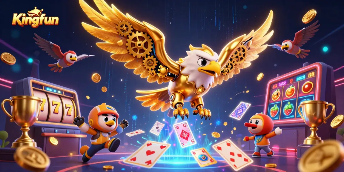 Win big with Kingfun's vibrant slot adventure featuring dynamic 3D elements and arcade thrills.