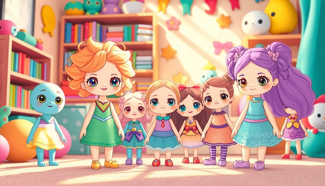 Erkunde die einzigartigen Gutdolls mit fröhlichen Designs und lebendigen Farben.