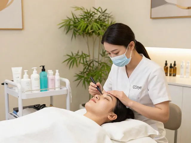 Augenringe entfernen mit der CCeye® Behandlung in einem modernen Beauty-Salon.