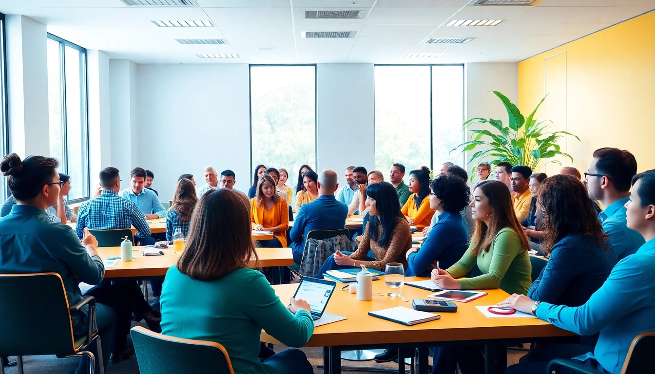 Mental health awareness seminar featuring engaged participants and inspiring speakers in a bright space.