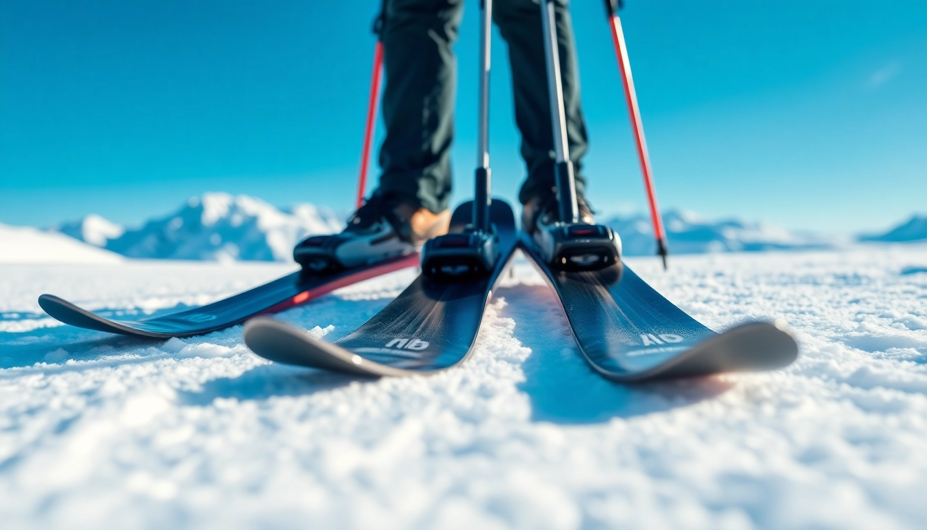 Auto Kufen skidding smoothly over fresh snow, showcasing performance and elegance.