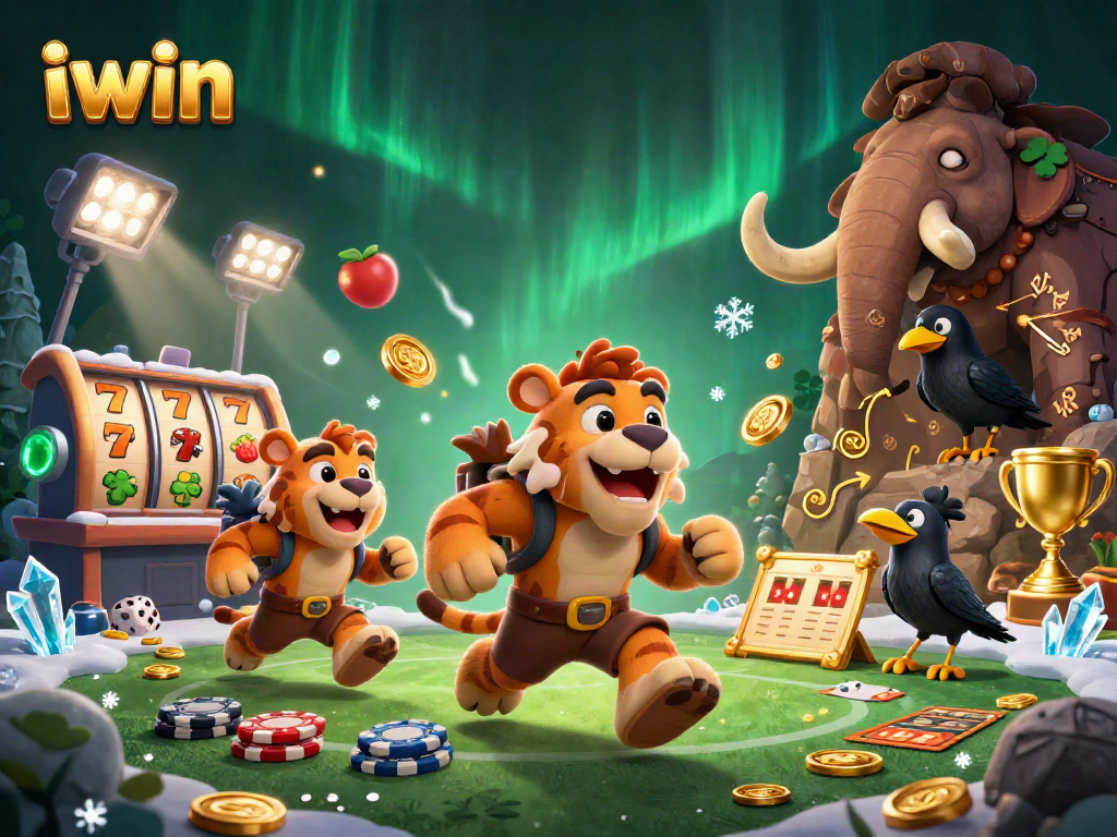 Engage with iwin's thrilling casino experience featuring vibrant characters, slots, and rich gaming elements.