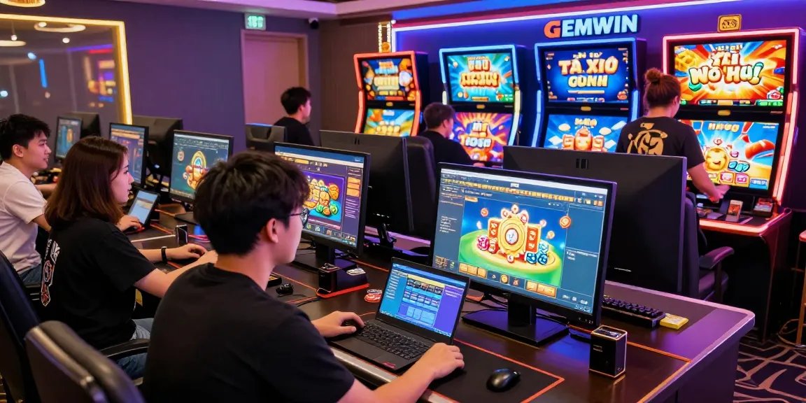 GEMWIN gaming scene featuring players enjoying various online games at https://gemwin.pics/ in an engaging atmosphere.